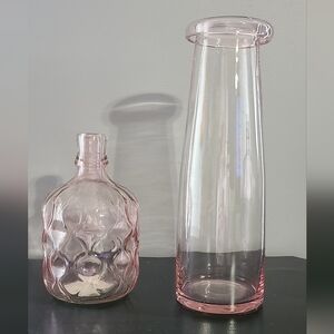 Pink Glass Vases